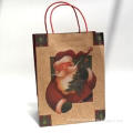 Christmas brown kraft paper bag